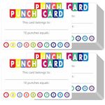 332 PCS Punch Cards, Incentive Reward Card Student Awards Loyalty Cards for Business, Classroom, Kids Behavior, Students, Teachers, 3.5” x 2”