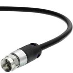 Mediabridge Coaxial Cable (3 Feet) with F-Male Connectors – Dual Shield - FLEX Series - Black - (Part# CJ03-MBF-N1)