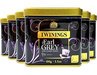 Twinings Earl Grey Loose Tea in Tin 600g (Multipack of 6 x 100g tins)