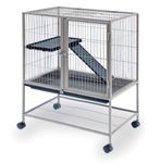 Prevue Pet Products Frisky Ferret Cage with Stand, 25-Inch by 17.125-Inch by 34-Inch, Coco Brown