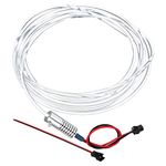 PATIKIL 3mm 3.0m PMMA Side Glow Fiber Optic Cable Kit, with LED Aluminum Illuminator 12V 1.5W Guide Light Source Decoration for Home DIY Lighting, Blue