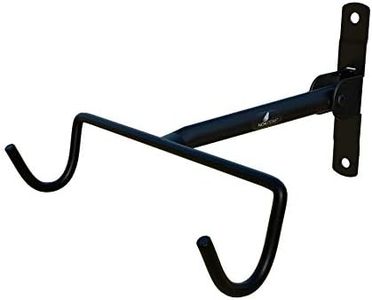 NOA Bike Wall Mount Bike Hanger | Foldable Horizontal Bicycle Rack for for All Kinds of Bicycles, Mountain Bikes, Folding Bikes, Road Bikes and Beach Bikes - Black