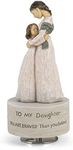 Music Box Gift for Daughter, Mom and Daughter Figurine Sculpted Hand-Painted Statue Figure Musical Gifts to Daughter from Mom Birthday Play Always with Me (Maternal Love)