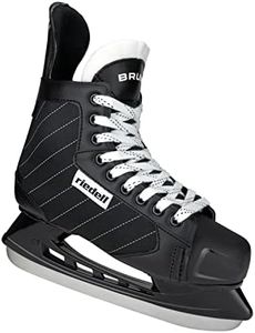 Riedell Bruin Ice Skates - Recreational Hockey Ice Skates | Black | Size 10