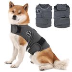 Kodervo Dog Anxiety Jacket, Skin-Friendly Dog Calming Shirt - Dog Coat for Thunder, Fireworks, Vet Visits and Separation - Keep Pet Calm Without Medicine & Training, Anti Anxiety Vest for Dogs