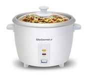 Maxi-Matic ERC-003 Elite Cuisine 6-Cup Rice Cooker with Glass Lid, White