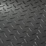 RecPro RV Trailer Diamond Plate Pattern Flooring | Black | 8' 6" Wide | Rubber Flooring | Garage Flooring | Gym Flooring | Toy Hauler Flooring | Car Show Trailer Flooring (Black, 30')