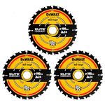 DEWALT DT10399-QZ Circular saw blades 3-piece pack 190 x 30