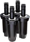 Rain Bird 1802AP4PK Professional Pop-Up Sprinkler, Adjustable 0-360° Pattern, 8' - 15' Spray Distance, 2" Pop-up Height, 4-Pack