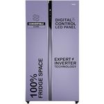 Haier 596 L, 3 Star, 100% Convertible Fridge Space, Expert Inverter, Frost Free Side by Side Refrigerator, (HES-690IM, Inox Marine)