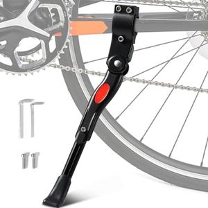 Blendura Réglable Béquille Velo Adulte Unisexe, Black, 24"-27" pour vélo, VTT, vélo de Route