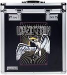 Vaultz Vinyl Record Storage Box - Locking 50 Album Holder & Organizer - Great Alternative to Flimsy LP Crate - 14.4 x 13.4 x 9.6 Inches - Led Zeppelin Album Design