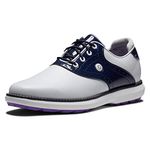 FootJoy Womens Fj Traditions Golf Shoe, White Navy Purple, 5 UK Wide EU