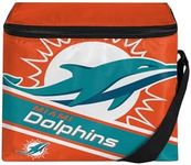 Miami Dolphins Big Logo Stripe 6 Pack Cooler