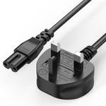 Power Cable Compatible with LG TV 2M, Ancable 2 Pin Figure 8 Power Lead Compatible with LG TV, Sumsang TV, PS4, PS5,Xbox etc.