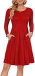 AUSELILY Long Sleeve Dresses for Wo