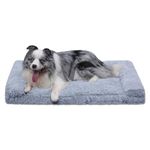 Gosipeya Large Dog Bed Calming Dog Couch, Egg Foam Dog Sofa Bed, Orthopedic Dog Bed with Comfy Faux Fur, Removable Washable Cover (X-Large)