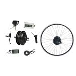 E Bike Kit, Electric Bike Conversion Kit, Electric Motor Bike Kit with Fitted Rim for Geared Cycles (Battery and Charger not Included) (Multi Speed)