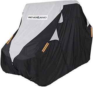 Neverland UTV Cover Waterproof 300D Heavy Duty 2-3 Seater/4-6 Seater 4 Door Side by Side Covers All Weather Protection Compatible with Polaris RZR Can-Am Maverick Defender Kawasaki