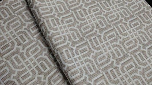 Dada Bedding 2 Piece Cotton Beige Solid Paisley Pillow Covers