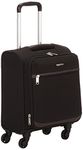 Amazon Basics Expandable Softside Spinner Luggage, 4 Wheels, 47 cm (Includes Wheels), Black