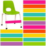 Berlune 24 Pcs Classroom Chair Bands Fidget Chairs and Desks Bands ADHD Autism Tools Bounce Flexible Seating for Classroom(Neon Colors, 1.1 mm)