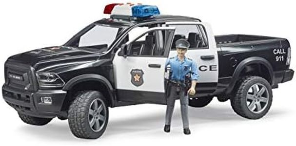 Bruder 1:16 RAM 38cm Police Truck Vehicle w/Policeman/Accessories Kids 4y+ Toy