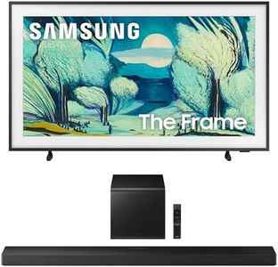 Samsung QN43LS03FAFXZA 43 Inch The Frame QLED 4K Art Mode Vision AI Smart TV with a Samsung HW-QS700F 3.1.2 Ch Dolby Atmos Soundbar and Subwoofer (2025)