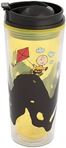 Vandor 85022 Peanuts Charlie Brown 16 oz. Acrylic Travel Tumbler, Multicolor