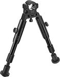 EZshoot Clamp-on Bipod, Height from 6"-7" Barrel Bipod for Rifle, Quick Release Design Barrel Size: 0.43 to 0.75 Inches