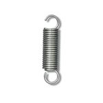 Chapuis RSO1 Set of 6 Metal Bed Springs-Galvanised Steel-Working Load 63 kg-Diameter 2.5 mm-Length 65 mm, Grey, Pieces