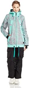 O'Neill Snow Juniors Sketch Jacket, Pink AOP, X-Small