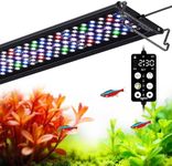 SEAOURA Full Spectrum Aquarium Light, 24/7 Custom Timer, Power-Off Memory, 36-42in 7-Row LED Fish Tank Lights, 8 Colors, 20 Brightness, Day & Night Cycle, Adjustable Mount for Freshwater Plant Growth