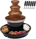 1lb Chocolate Fountain, 3-Tier Party Fountain with Fruit Plate, Chocolate Fondue Fountain for Christmas Birthday Party, 120V 40W