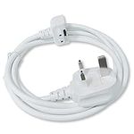 Rhinenet Power Adapter Extension Cable UK Version for Apple iPad MacBook Pro 13" 15" 17" A1278 A1286 A1297 Air 11" 13" A1370 A1465 A1369 A1466 Mini Retina 12" Laptop Wall Cord Wire Line Charger 6 feet