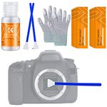 K&F Concept 16-in-1 Camera Lens Cleaning Kit, 16mm APS-C Camera Sensor Cleaning Swab+ 20ml Sensor Cleaner+ Gloves, Camera CMOS and CCD Sensor Cleaning Swab Kits, Filter Lens Cleaner Kit