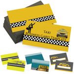 Custom Business Cards Personalized Business Cards for Small Business 300gsm Matte Paper Front & Back Sides Printed 3.5" x 2" - Taxi Template