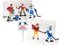 Cakesupplyshop 8 Piece Hockey Players & Goals Set Cake Topper Decoration by CakeSupplyShop