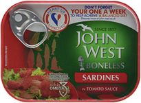 John West Boneless Sardines in Tomato Sauce, 95 g, Pack of 12