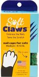 Soft Claws Feline Cat Nail Caps Take-Home Kit, Medium, Green