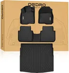 OEDRO Floor Mats & Cargo Liner Fit for 2023-2025 Honda CR-V (Include Hybrid Models), Honda CRV Accessories TPE All-Weather Custom Fit Floor Liners and Cargo Mat (Upper Position), Black