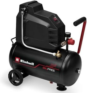 Einhell Kompressor TC-AC 190/24/8 I OF (1100 Watt, max. 8 bar, 24-Liter-Tank, 190 l/min Ansaugleistung, ölfrei, wartungsarm, Manometer, Druckminderer)
