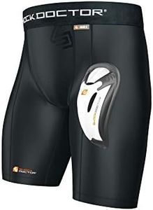 Shock Doctor Core Compression Short with Bio Flex Cup White