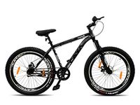 CAYA Warrior 26T Cycle for Men & Women with Dual Disc Brakes/Steel Frame 18.5 Inches with 95% Assembled Unisex Cycle Tyre 26 Inch/Bicycle Ideal for 15+ Adults - (Stealth Matt Black)