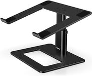 GOKEDA Laptop Stand for Desk, Aluminum Portable Ventilated Laptop Riser, Ergonomic Adjustable Macbook Stand Compatible with MacBook Air Pro, Dell, HP, Lenovo Samsung (More 11-17" Laptops)