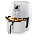 ULTREAN Air Fryer, 4.2 Quart (4 Liter) Electric Hot Air Fryers Oven Oilless Cooker with LCD Digital Screen and Nonstick Frying Pot, UL Certified,1-Year Warranty,1500W (White)