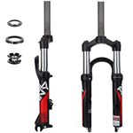 20 Inch BMX Suspension Fork 80mm Travel QR 9x100mm Disc Brake 1-1/8" Straight Tube Manual Lockout MTB Ultralight Mountain Bike Front Forks