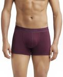 Jockey 1015 Men's Super Combed Cotton Rib Solid Trunk with Stay Fresh Properties_Wine Tasting_S