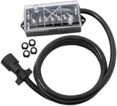 labwork 7-Way Trailer Wiring Harness Kit with 8-Foot Trailer Cable 7-Pin Trailer Plug and Junction Box Kit Suitable for Advanced Lighting and Braking Wires of Trailer Rv