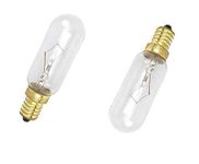 Pack of 2 40W 240V Cooker Hood Bulbs Replacement Universal Small Screw Cap E14